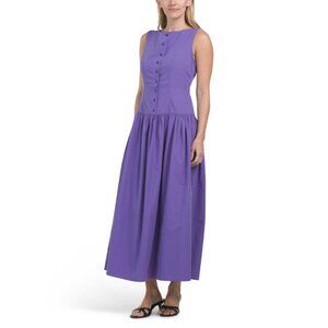 TULIP Lilac Button Down Vest Maxi Dress